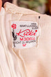 60s Minikleid beige rot