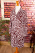 70s Schlagerkleid rotbraun Paisley