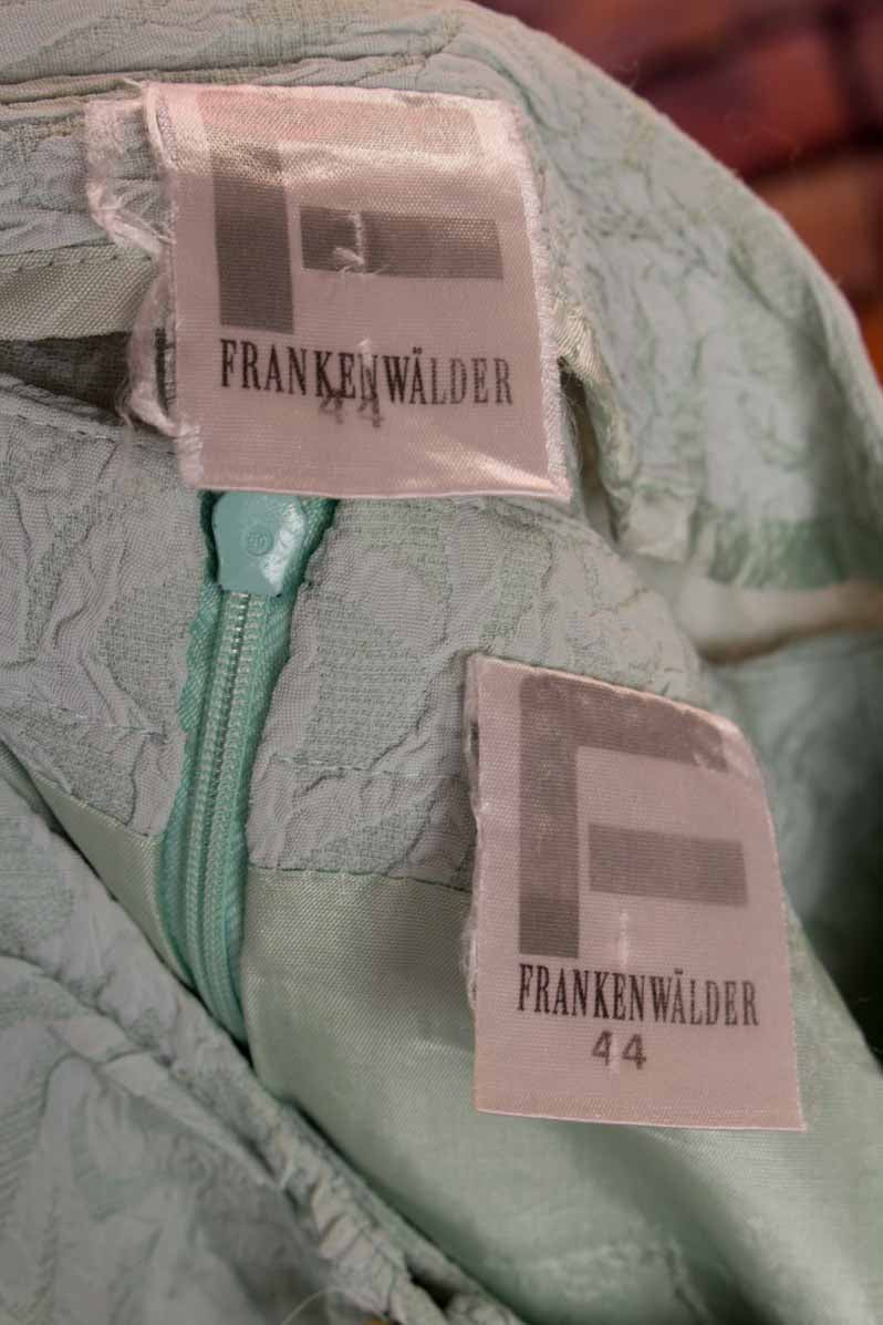 festliches Kostüm Kleid + Tunika türkis