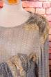 Boho Pulli beige Gold Netz