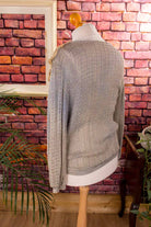 Boho Pulli beige Gold Netz