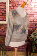 Boho Pulli beige Gold Netz