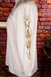 Boho Pullover creme Blättermuster