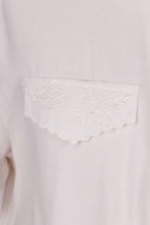Leinenmix Bluse creme