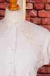 50s Bluse weiß Spitze