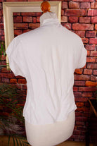 50s Bluse weiß Spitze