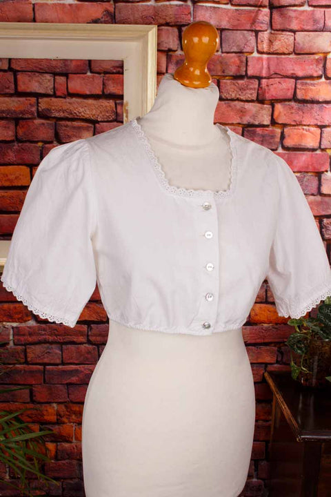 Dirndl Bluse weiß