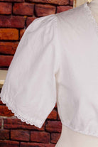 Dirndl Bluse weiß
