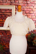 Dirndl Bluse creme Spitze