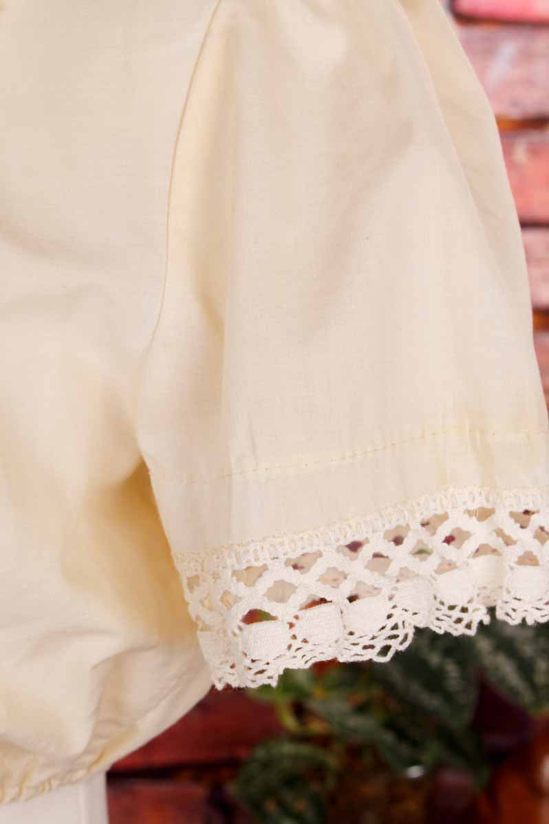 Dirndl Bluse creme Spitze