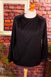 80er Top schwarz Pailletten