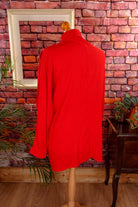 80er Umstandsbluse Stillbluse rot