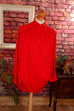 80er Umstandsbluse Stillbluse rot