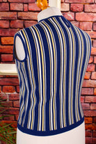 60s Strick Top Streifen