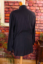 extravagante Bluse schwarz gold