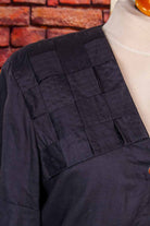 Leinen Bluse anthrazit