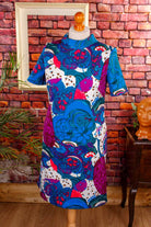 60s Discokleid leuchtend bunt