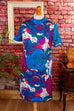 60s Discokleid leuchtend bunt