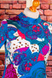 60s Discokleid leuchtend bunt