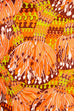 70s Schlagerkleid orange