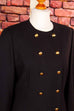 Vintage Wollkleid schwarz streng