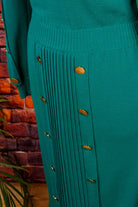 AVAGOLF Strickkleid grün Wolle
