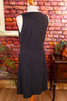 70s Latzkleid grau