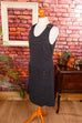 70s Latzkleid grau
