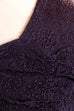 50s Tanzkleid Strukturstoff marine