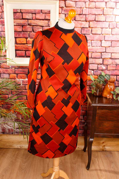 MOD Strickkleid orange Wollmix