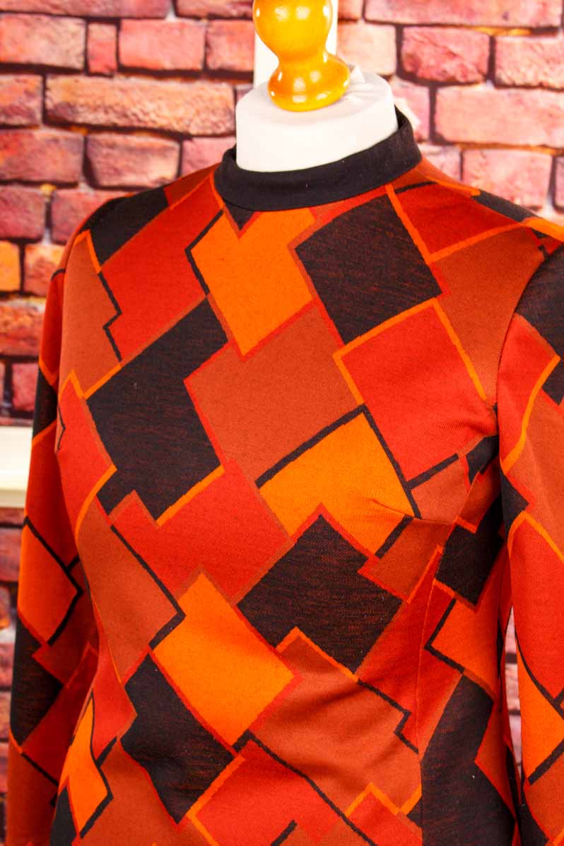 MOD Strickkleid orange Wollmix