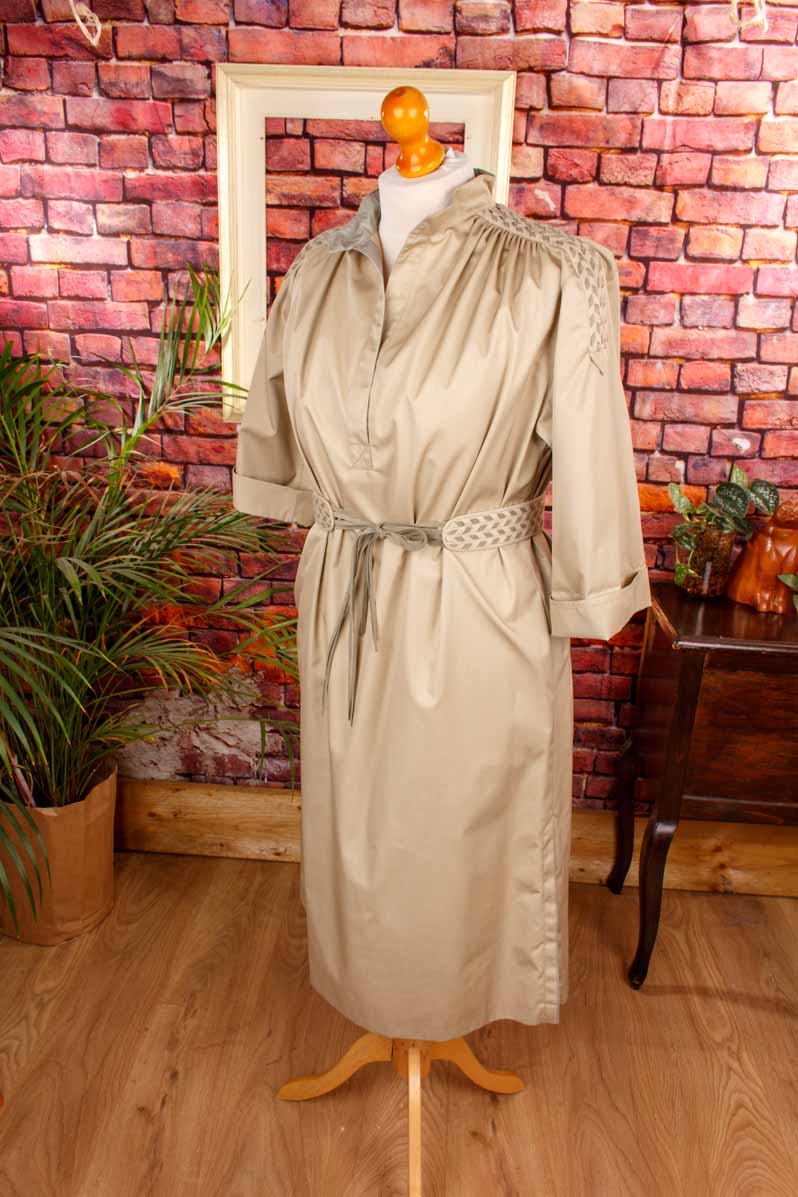 70s Safarikleid khaki
