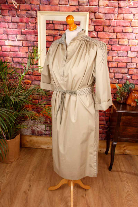 70s Safarikleid khaki