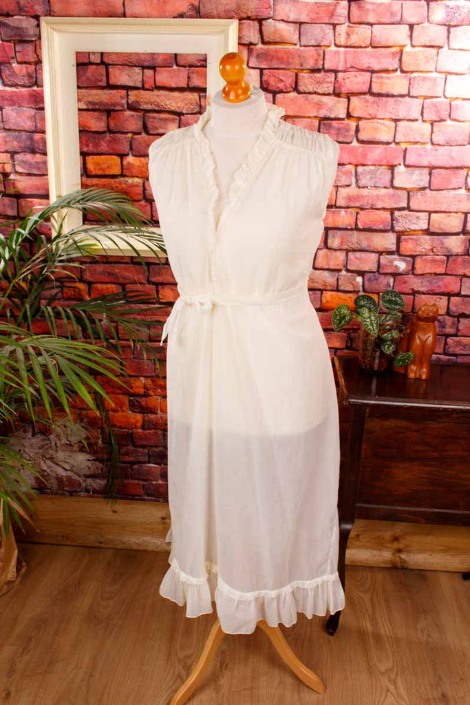 Boho Nachtkleid weiß