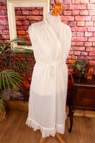 Boho Nachtkleid weiß