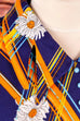 70s Disco Kleid bunt Streifen