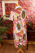 70er Schlager Stretchkleid bunt