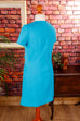 60s Minikleid türkis