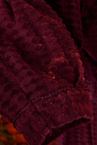 Hauskleid weinrot Samt