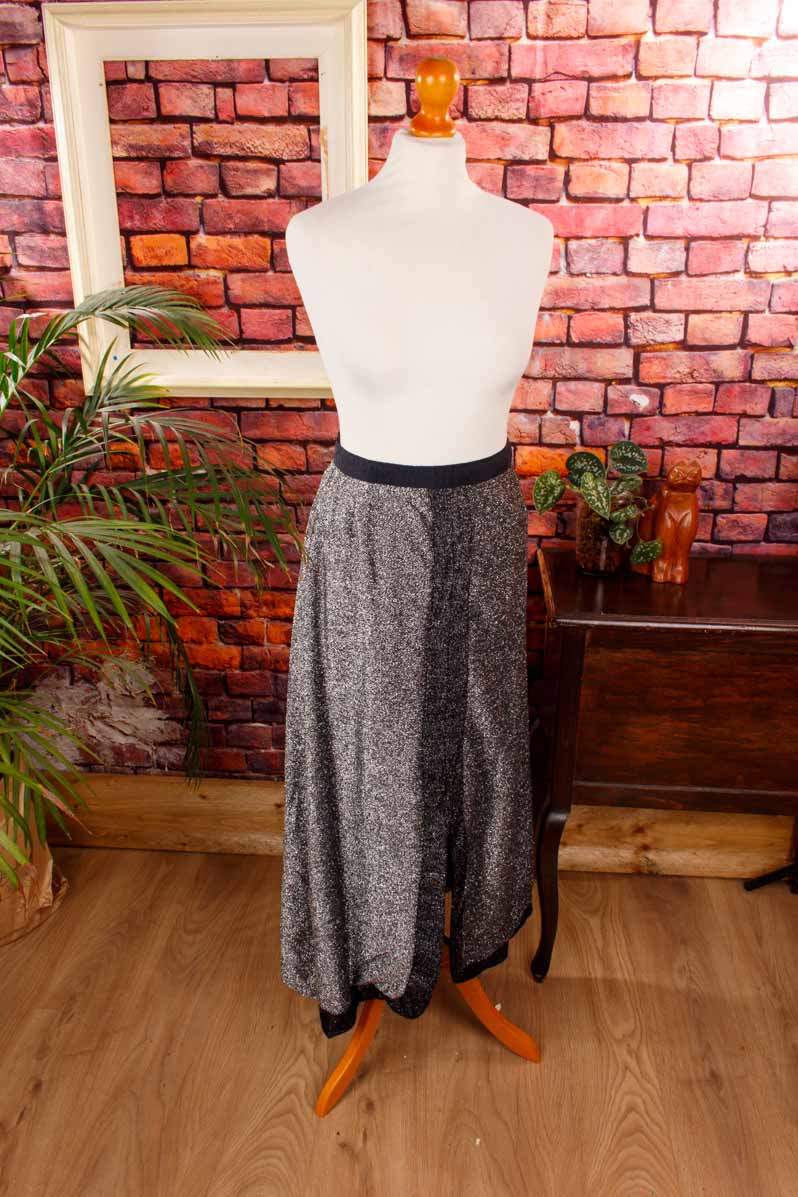 70s Glitzerrock silber