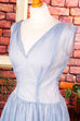 50s Sommerkleid blau