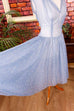 50s Sommerkleid blau