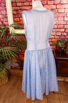 50s Sommerkleid blau