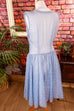 50s Sommerkleid blau