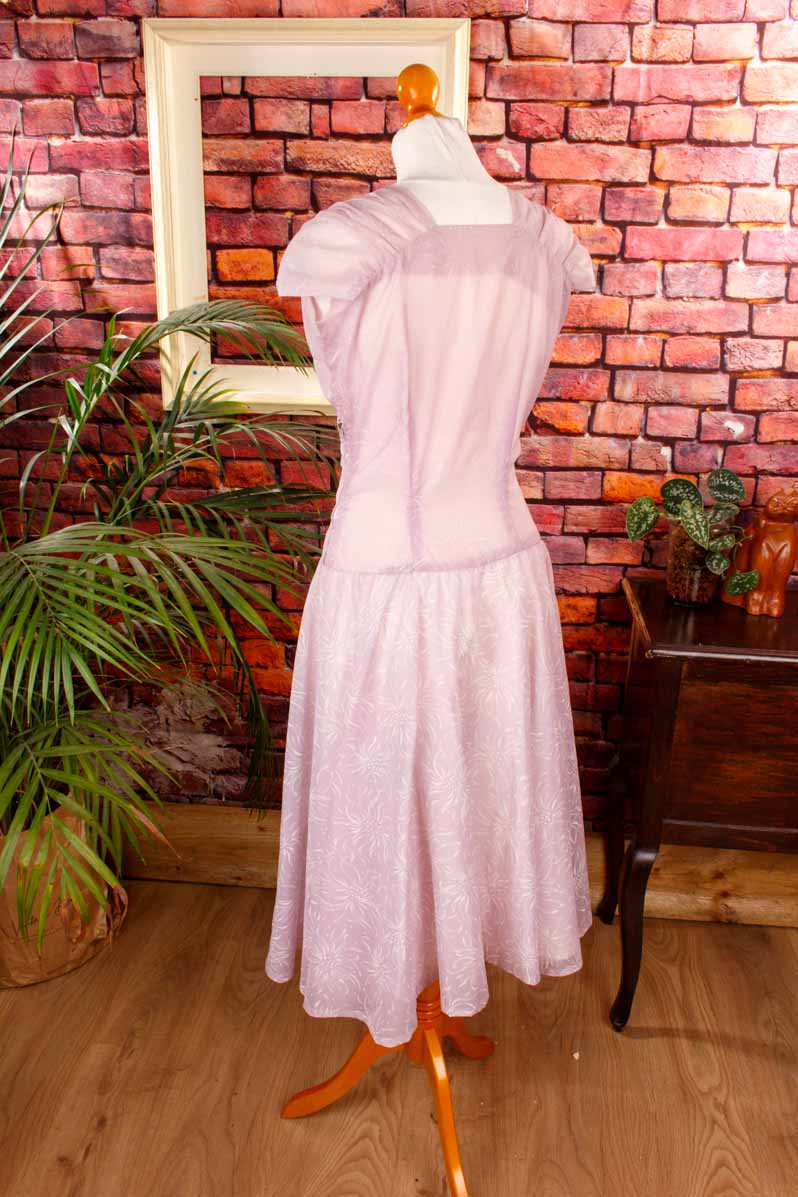 50s Sommerkleid rosa