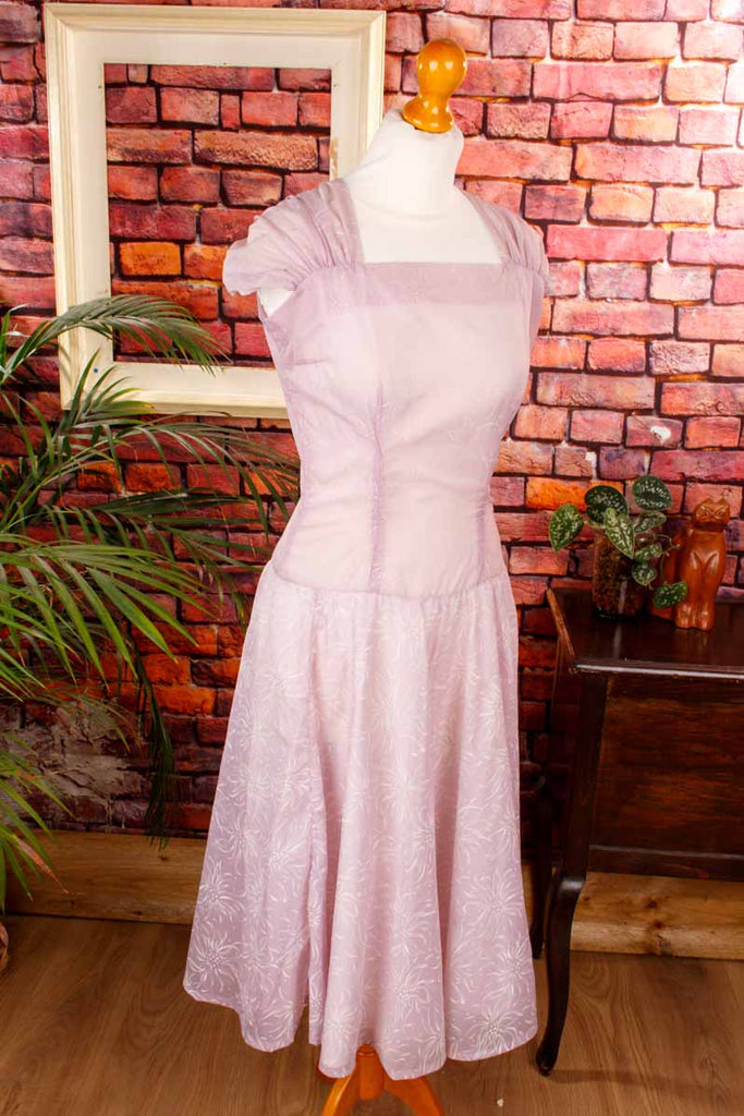 50s Sommerkleid rosa