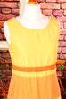Boho Seidenkleid orange
