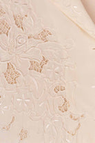 elegante Seidenbluse Lochmuster