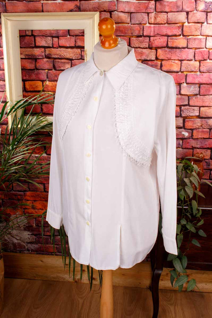 Vintage Bluse weiß Lagenlook