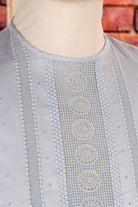 Baumwolle Top babyblau Spitze